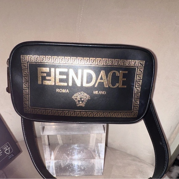 Authentic FENDACE Camera Crossbody
Fendi x Versace Collaboration | Black & Gold - Picture 6 of 14